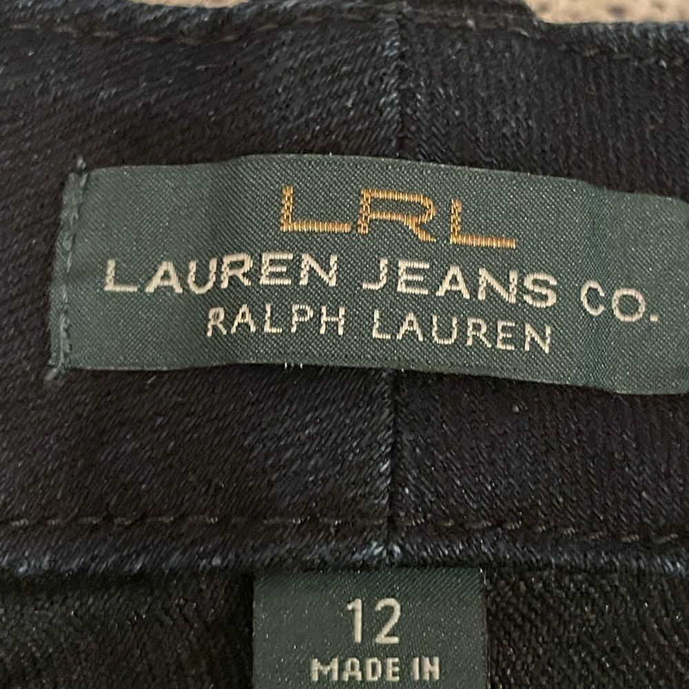 Lauren Ralph Lauren dark denim skirt condition size 12 cotton polyester western - Picture 2 of 15